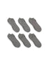 NIKE COTTON WITH DRI-FIT TECHNOLOGY GREY SOCK PACK OF 6