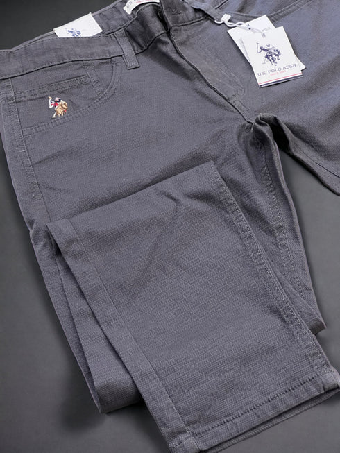 U.S.POLO ASSN. TEXTURE COTTON SLIM FIT