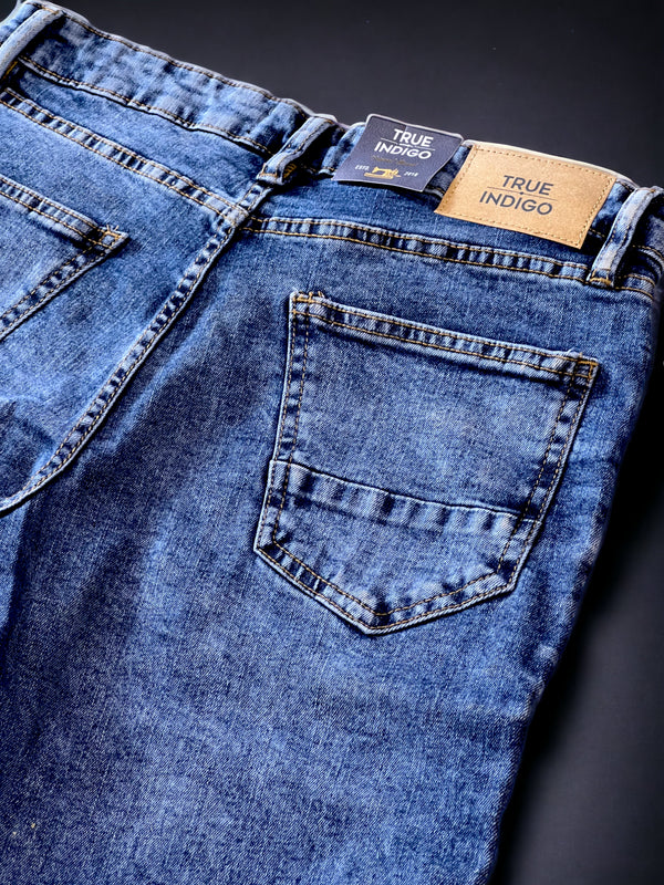 TRUE INDIGO SLIM-FIT JEANS