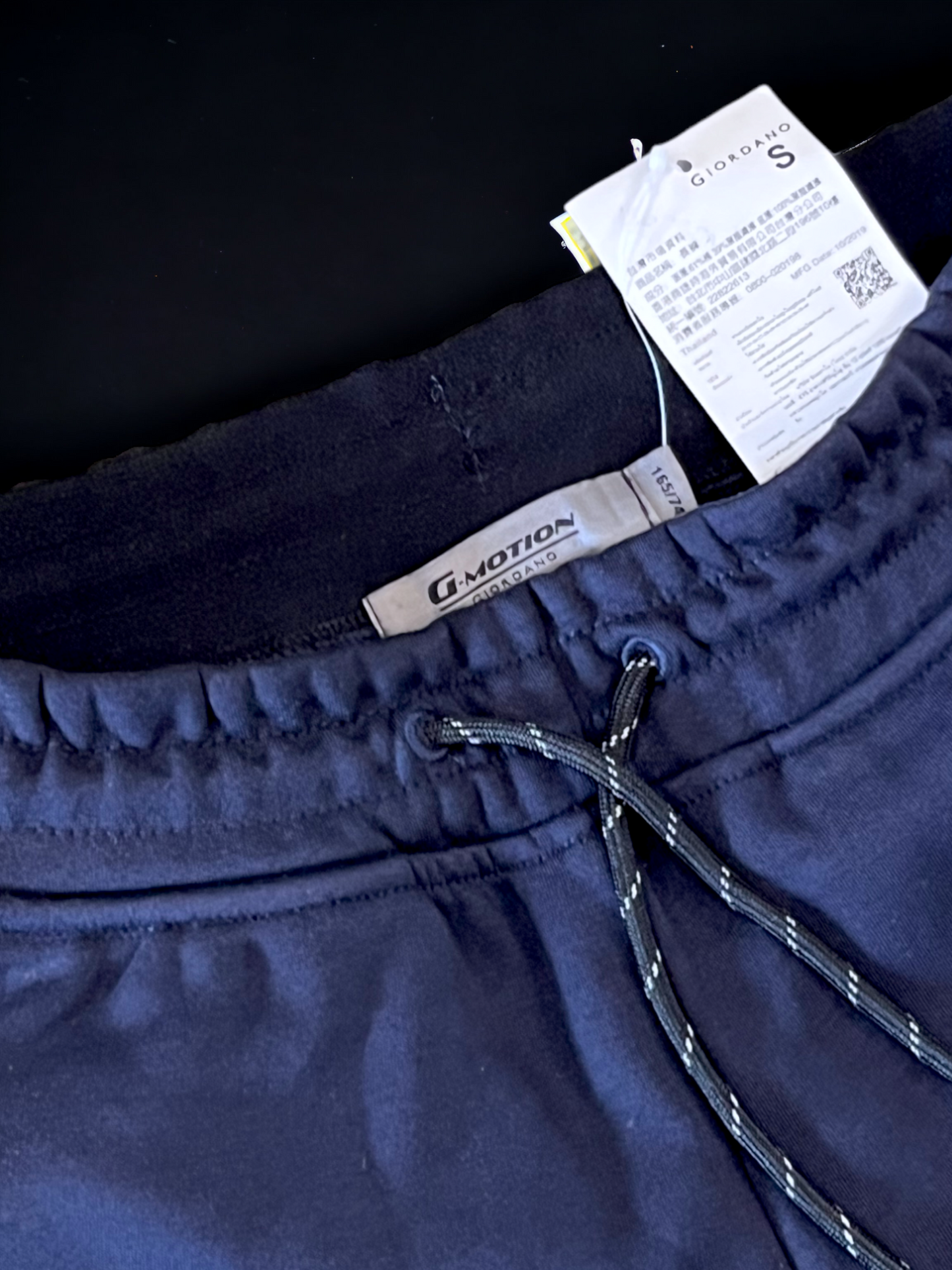 GIORDANO NAVY BLUE JOGGER TROUSERS