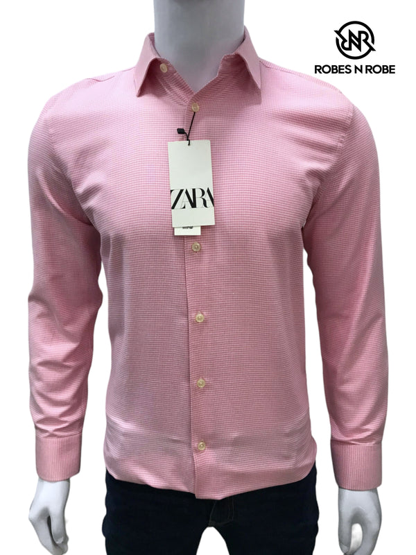 ZARA MICRO CHECK SHIRT REGULAR FIT