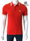 HUGO BOSS REGULAR FIT ORGANIC-COTTON POLO SHIRT WITH CONTRAST LOGO DETAILS