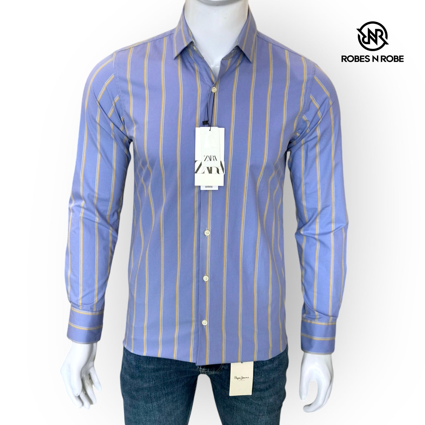 ZARA MAN STRIPE SHIRT SLIM FIT
