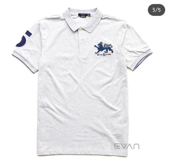 BOSSINI BIG LOGO GREY POLO