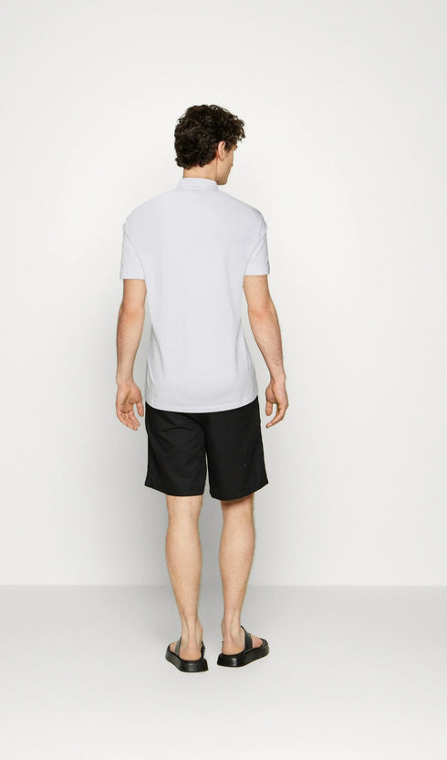 A|X ARMANI EXCHANGE METALLIC LOGO POLO