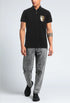 CAVALLI CLASS TIGER LOGO BLACK POLO