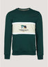 Green Premium Sports Embroidered Flag Sweatshirt Cut Lable
