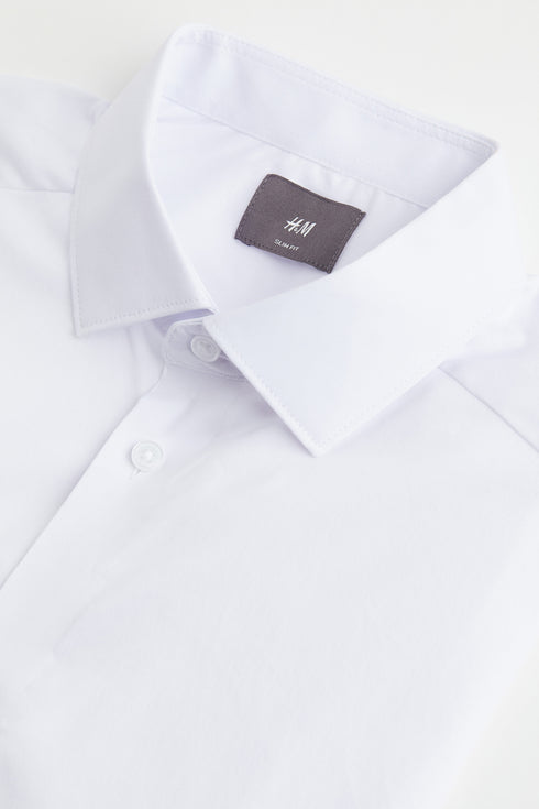 H&M STRECH SHIRT SLIMFIT