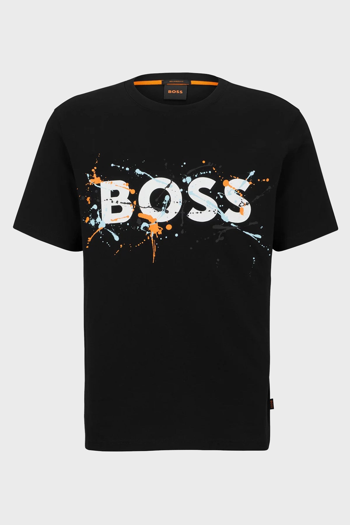 BOSS TEEART COLOURFUL LOGO T-SHIRT BLACK