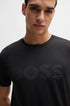 BOSS PERFORMANCE STRETCH T-SHIRT WITH DECORATIVE REFLECTIVE LOGO