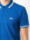 HUGO BOSS MEN'S REGULAR FIT ORGANIC COTTON POLO SHIRT WITH CONTRAST LOGO DETAILS
