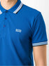 HUGO BOSS MEN'S REGULAR FIT ORGANIC COTTON POLO SHIRT WITH CONTRAST LOGO DETAILS