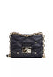 MICHAEL KORS SERENA SMALL QUILTED LEATHER CROSSBODY BAG (BLACK)
