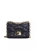 MICHAEL KORS SERENA SMALL QUILTED LEATHER CROSSBODY BAG (BLACK)