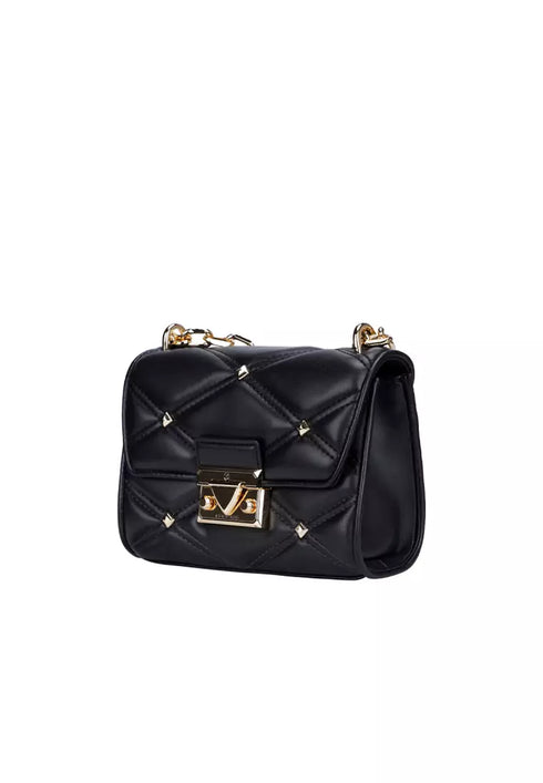 MICHAEL KORS SERENA SMALL QUILTED LEATHER CROSSBODY BAG (BLACK)