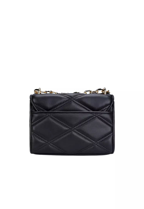 MICHAEL KORS SERENA SMALL QUILTED LEATHER CROSSBODY BAG (BLACK)