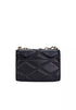 MICHAEL KORS SERENA SMALL QUILTED LEATHER CROSSBODY BAG (BLACK)