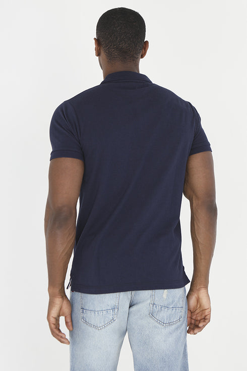 BAVE SOUL LONDON POLO - NAVY BLUE