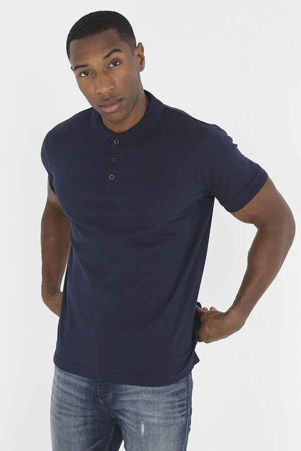 BAVE SOUL LONDON POLO - NAVY BLUE