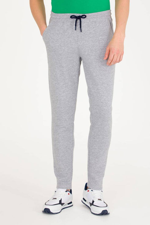 USPA Men's Gray Melange Sweatpants