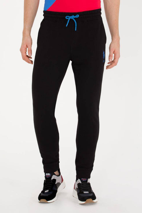 USPA MEN'S BLACK JOGGER TROUSERS