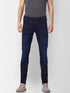 JACK & JONES BLUE MID RISE GLENN SLIM FIT JEANS