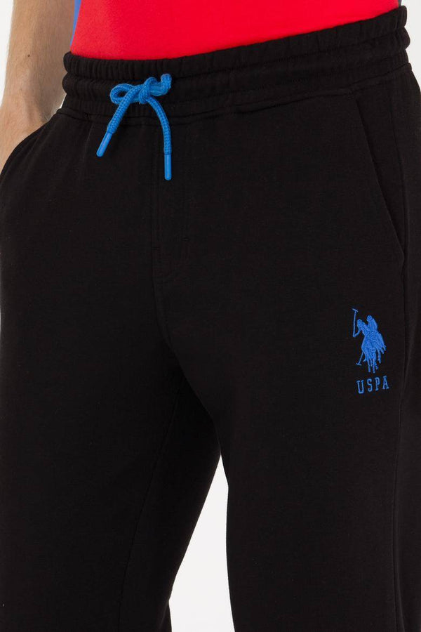 USPA MEN'S BLACK JOGGER TROUSERS