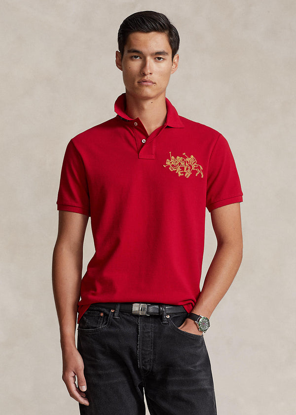 Polo Ralph Lauren
New Year Triple Pony Polo Shirt RED