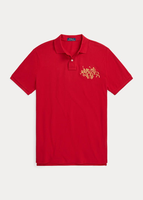 Polo Ralph Lauren
New Year Triple Pony Polo Shirt RED