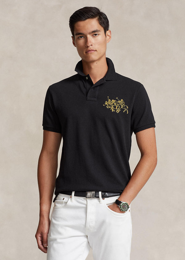 Polo Ralph Lauren
New Year Triple Pony Polo Shirt BLACK