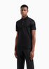 Emporio Armani blend jersey polo shirt Black