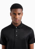Emporio Armani blend jersey polo shirt Black