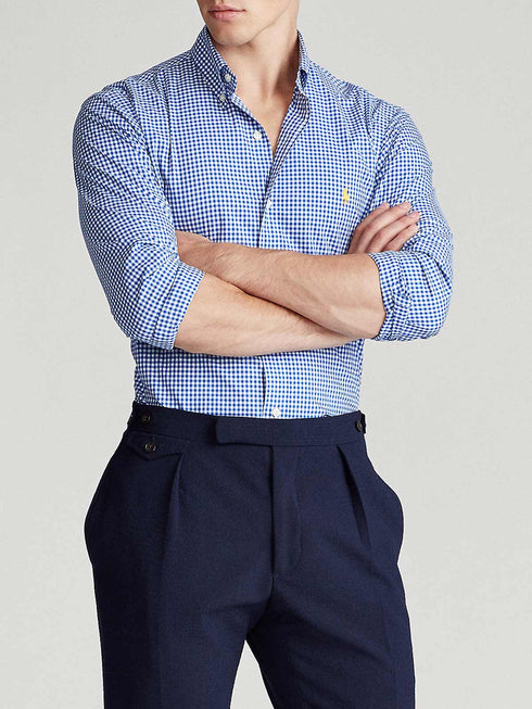 RALPH LAUREN GINGHAM CHECK BLUE