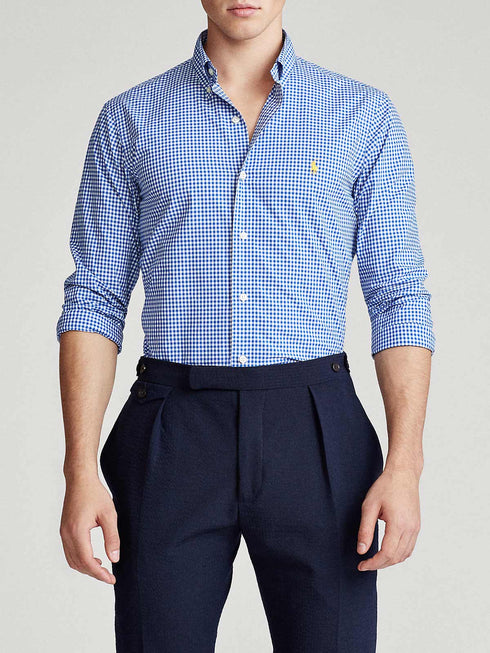 RALPH LAUREN GINGHAM CHECK BLUE
