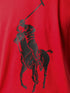 RALPH LAUREN CREW NECK BIG LOGO T SHIRT - RED