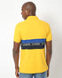 U.S. POLO ASSN MEN'S YELLOW COTTON BRAND TAPE POLO SHIRT