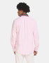 TOMMY HILFIGER TIPPED COLLAR SOLID PINK SHIRT