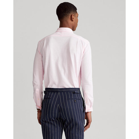 RALPH LAUREN KNIT OXFORD PINK SHIRT