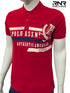 U.S. POLO ASSN MEN'S RED COTTON BRAND TAPE POLO SHIRT