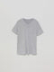 LEFTIES BASIC V NECK TEES - GREY