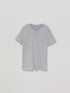 LEFTIES BASIC V NECK TEES - GREY