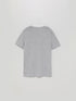 LEFTIES BASIC V NECK TEES - GREY