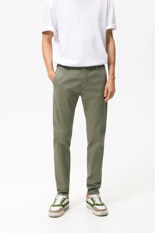 ZARA MAN SKINNY CHINOS KHAKI