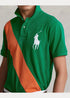 RALPH LAUREN BIG PONY MESH GREEN POLO SHIRT CLASSIC FIT