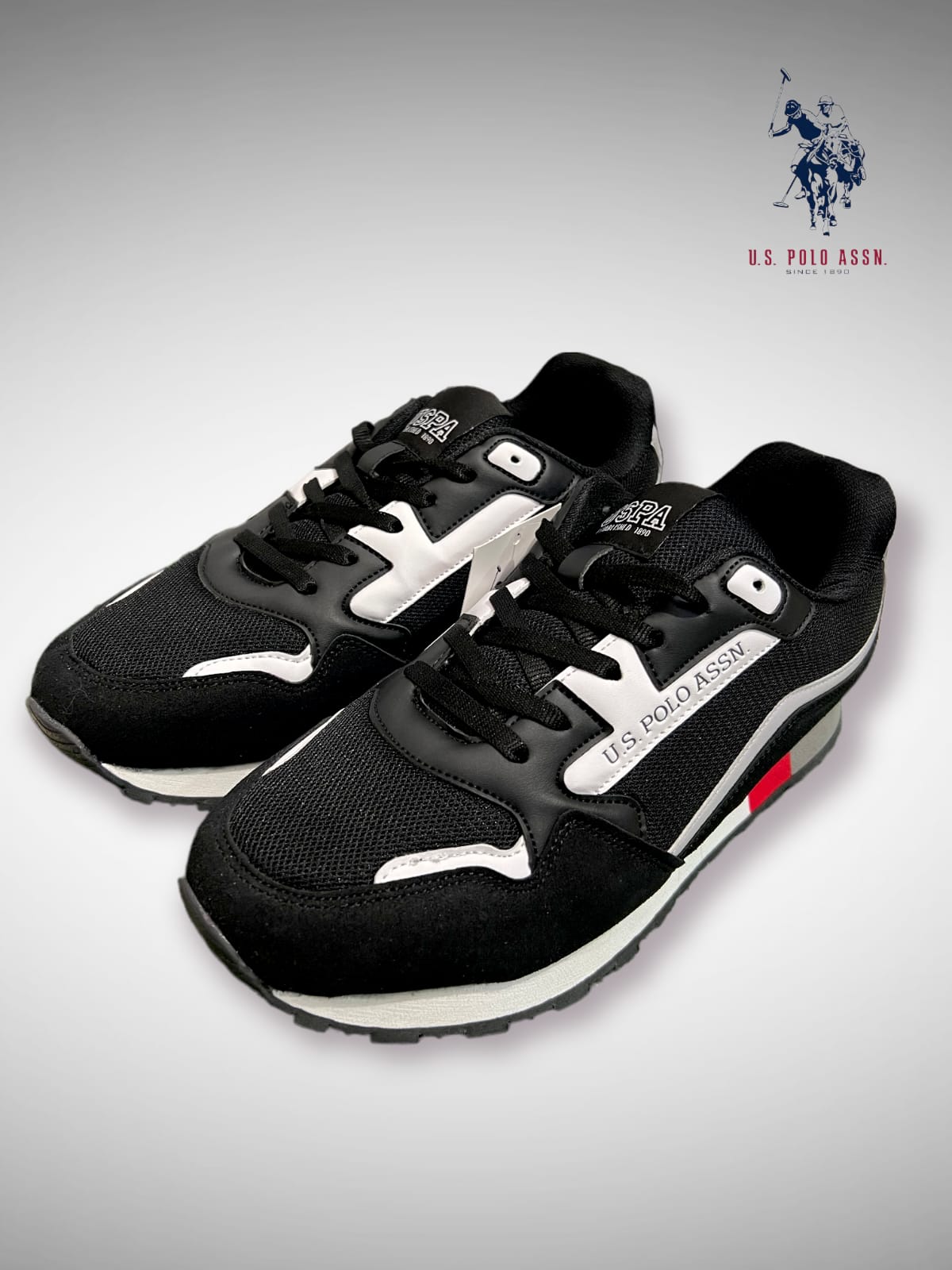 U.S.POLO.ASSAN BLACK SNEAKERS