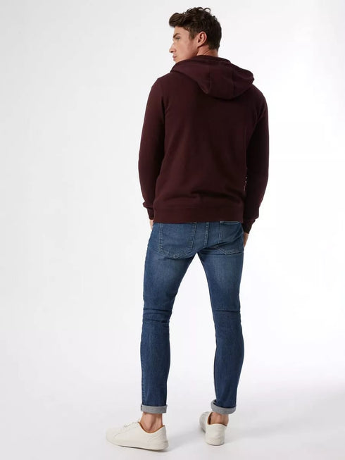 BURTON LONDON REGULAR FIT ZIP THROUGH HOODIE