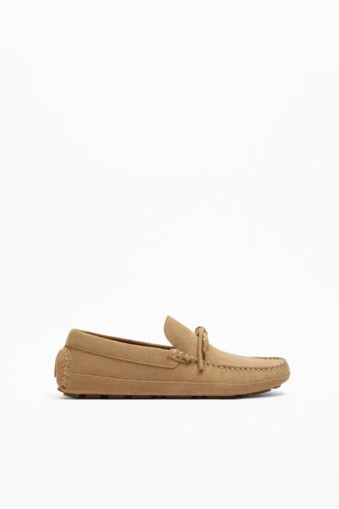 ZARA LEATHER DRIVING LOAFERS