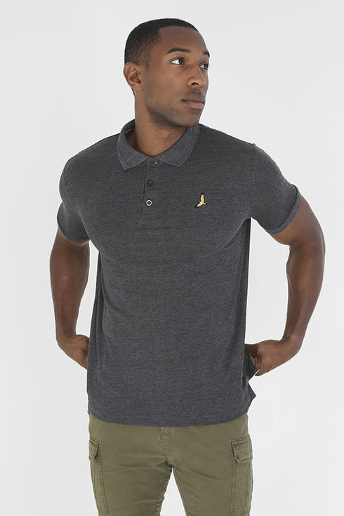 BRAVE SOUL LONDON POLO - CHARCOAL