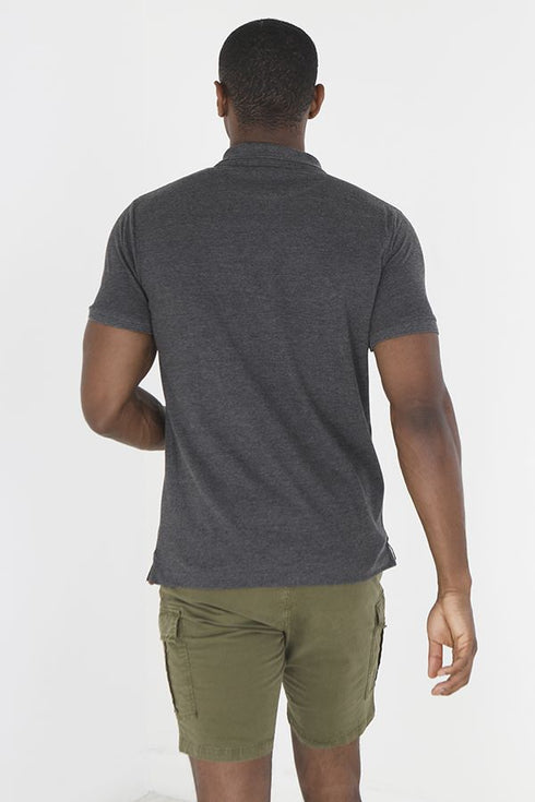 BRAVE SOUL LONDON POLO - CHARCOAL