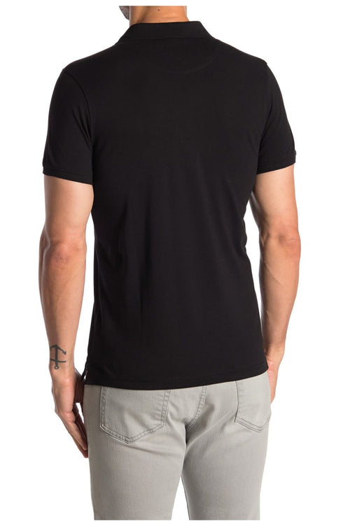 ROBERTO CAVALLI EMBROIDERED LOGO SHORT SLEVES POLO